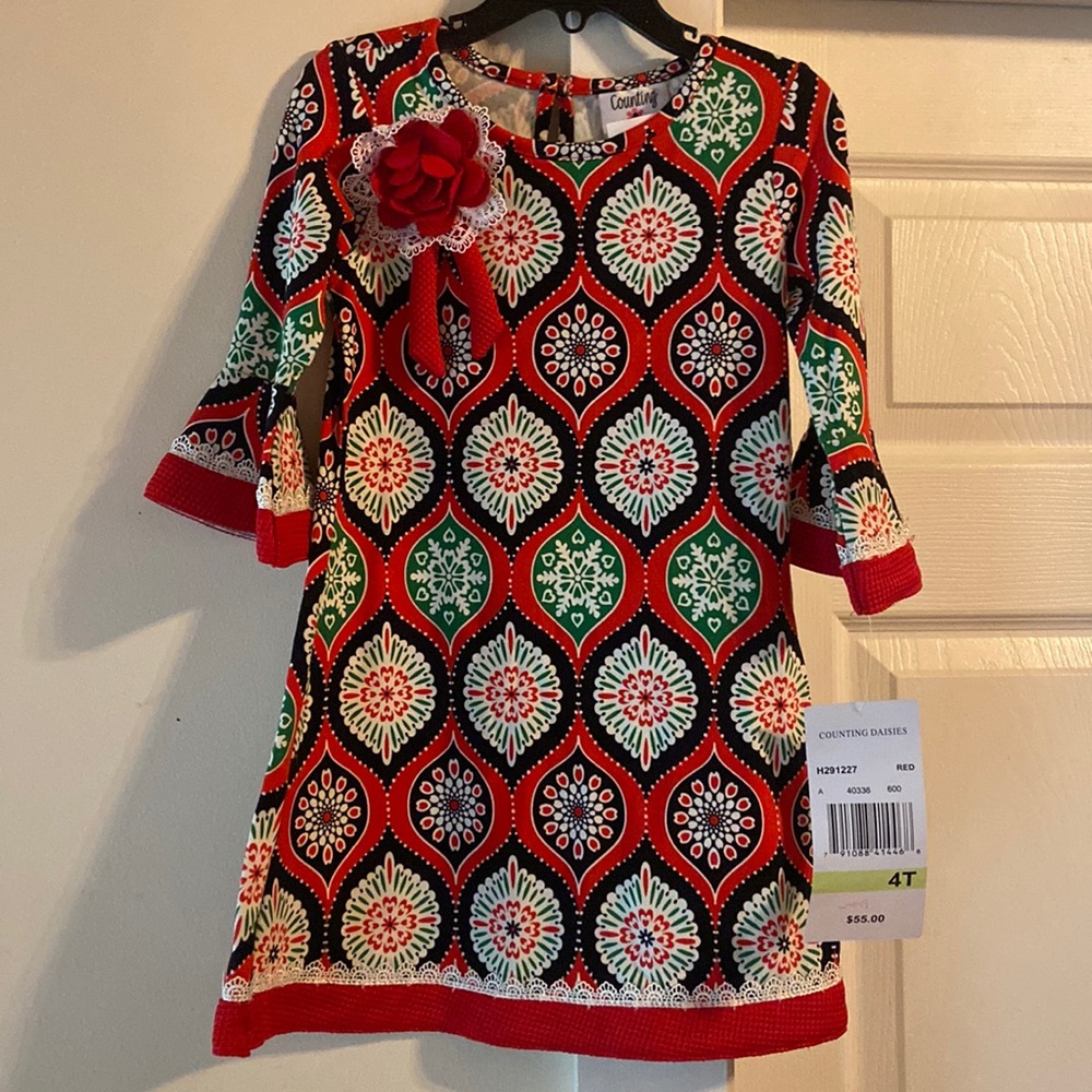 Counting Daisies Christmas Dress